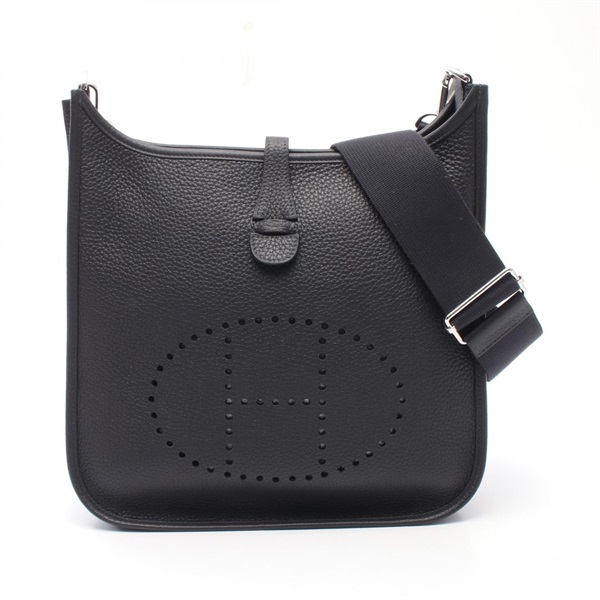 HERMES Evelyne 3 Trois PM Shoulder Crossbody Bag Clemence leather Caban SHW W