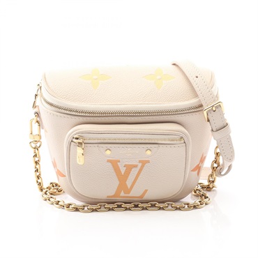 LOUIS VUITTON Mini Bum Shoulder Bag M82208 Monogram empreinte Beige Orange used