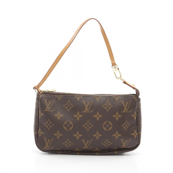 LOUIS VUITTON Pochette Accessoires Handbag pouch M51980 Monogram leather brown