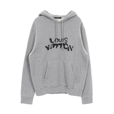 LOUIS VUITTON Neon Working Man Hoodie RM212 cotton Gray Gres Used mens size XL