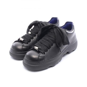 BURBERRY RANGER sneakers lace-up shoes #43 leather Black Used mens