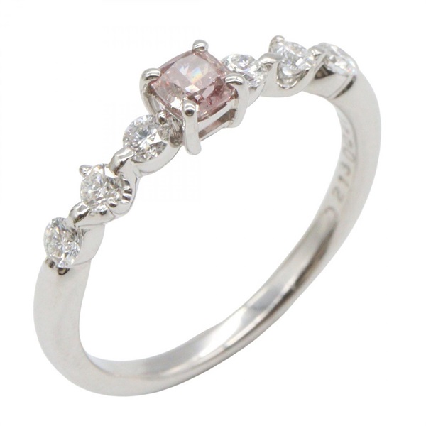 JEWELRY Diamond Ring Pt900 Platinum Used Women US Size 5.5