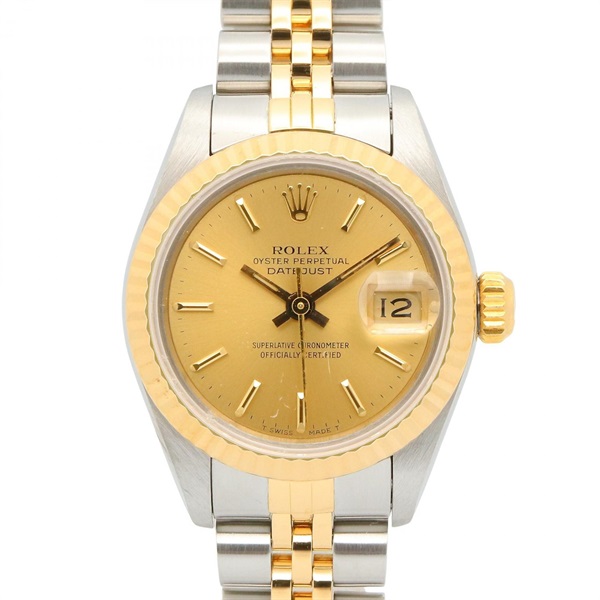 ROLEX Datejust 92 Wrist Watch 69173 Automatic 18KYG Stainless Steel Used Women