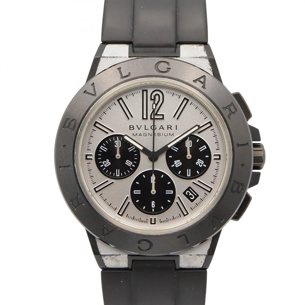 BVLGARI Diagono Magnesium Chronograph Wrist Watch Automatic Rubber Used mens