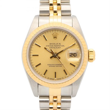 ROLEX Datejust R Serial Wrist Watch 69173 Automatic winding 18KYG SS Used Women