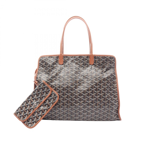 GOYARD Ardy PM Tote Bag HARDY2PMLTY01CG03P canvas leather Black Brown Used Women