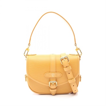 LOUIS VUITTON Saumur BB Crossbody Handbag M23471 Epi leather Yellow saffron Used