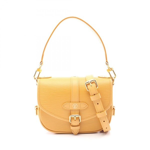 LOUIS VUITTON Saumur BB Crossbody Handbag M23471 Epi leather Yellow saffron Used