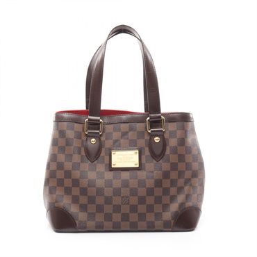 LOUIS VUITTON Hampstead PM Tote shoulder Bag N51205 Damier leather Ebene Used LV