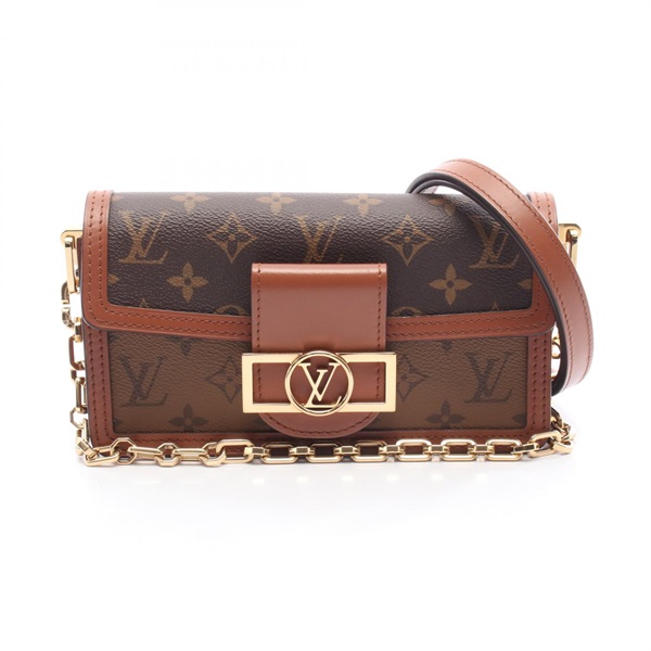 LOUIS VUITTON Dauphine EW Shoulder Bag M46757 Monogram Reverse canvas Used women