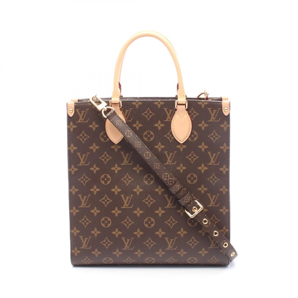 LOUIS VUITTON Sac Plat PM Shoulder Tote Bag M46263 Monogram canvas Brown Used LV