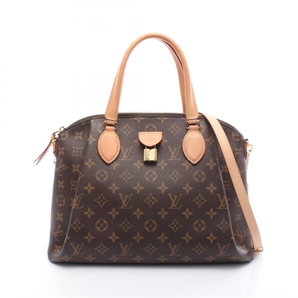 LOUIS VUITTON Rivoli MM Shoulder Handbag M44546 Monogram Brown Used Women LV