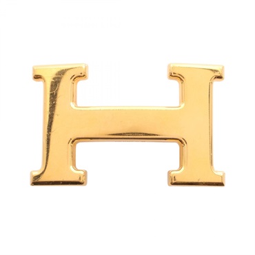 HERMES Constance H Belt buckle Gold Plated Used unisex