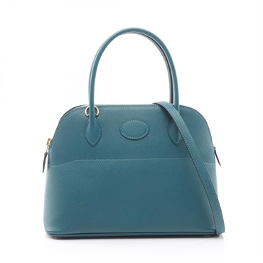 HERMES Bolide27 shoulder Handbag Epsom leather Vert bosphore Used Women