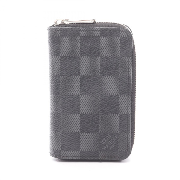LOUIS VUITTON Zippy around Coin purse compact wallet N63076 damier graphite Used