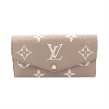 LOUIS VUITTON Portefeuille Sarah Bifold long wallet M81049 Monogram Emplant LV