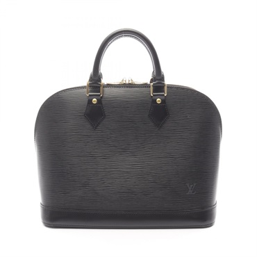LOUIS VUITTON Alma Handbag M52142 Epi leather Black Used Women LV