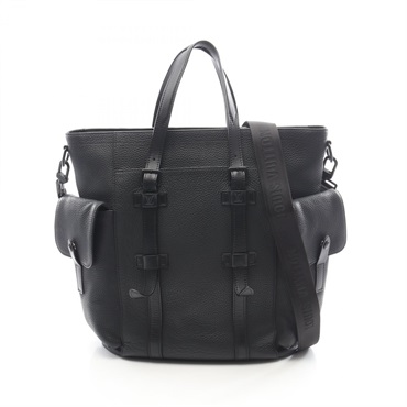 LOUIS VUITTON christopher tote shoulder crossbody Bag M58479 Taurillon Noir LV