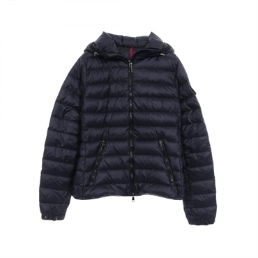 MONCLER BLES Down jacket with Zipper Nylon Navy #2 Used Women