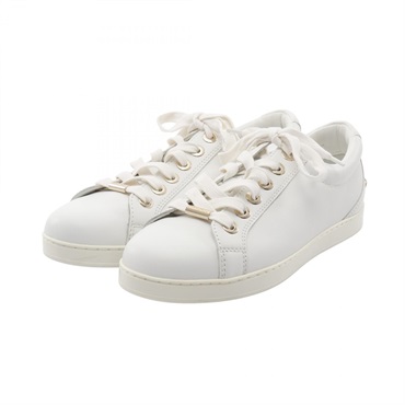 JIMMY CHOO sneakers leather White Size 38 Used Women