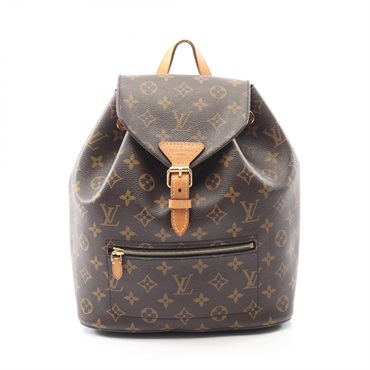 LOUIS VUITTON Montsouris Rucksack Backpack M43431 Monogram canvas leather Used