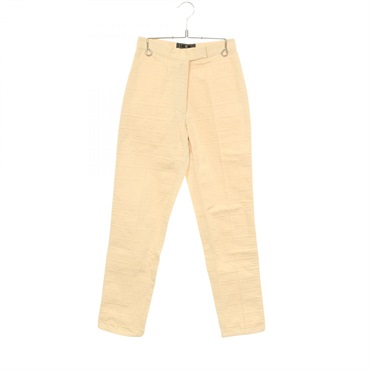 FENDI FF pattern Pants cotton Beige Used Women #40