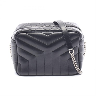 SAINT LAURENT PARIS Loulou Shoulder Crossbody Bag 574102 leather Black Used