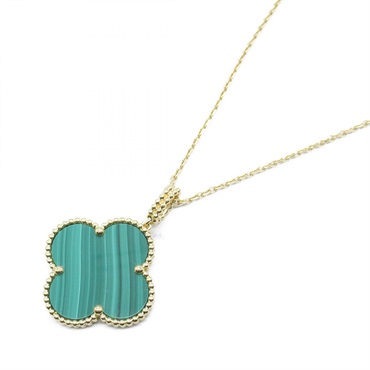 Van Cleef & Arpels Magic Alhambra Malachite Necklace 18KYG Gold Green Used women