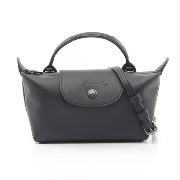Longchamp Le Pliage Xtra XS Shoulder Handbag 34205987001 leather Black NEW Women