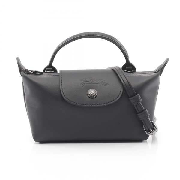 Longchamp Le Pliage Xtra XS Shoulder Handbag 34205987001 leather Black NEW Women