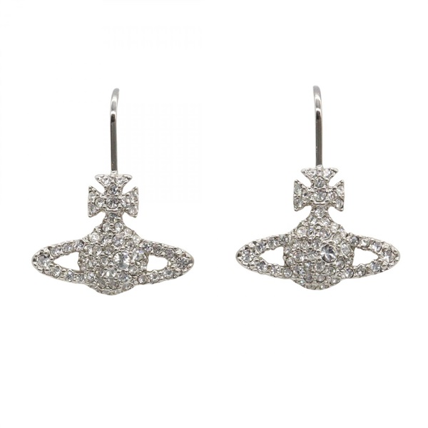 Vivienne Westwood Grace Bass Relief Pierced earrings brass NEW Women