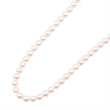 TASAKI Pearl Necklace 18KYG Yellow Gold White 39㎝ Used