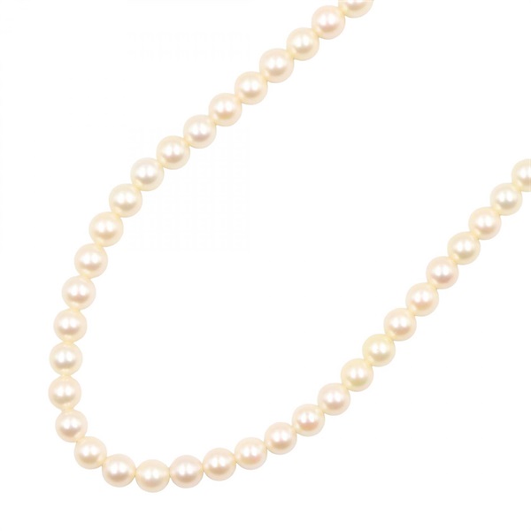 MIKIMOTO Pearl Necklace Silver925 White 40㎝ Used Women