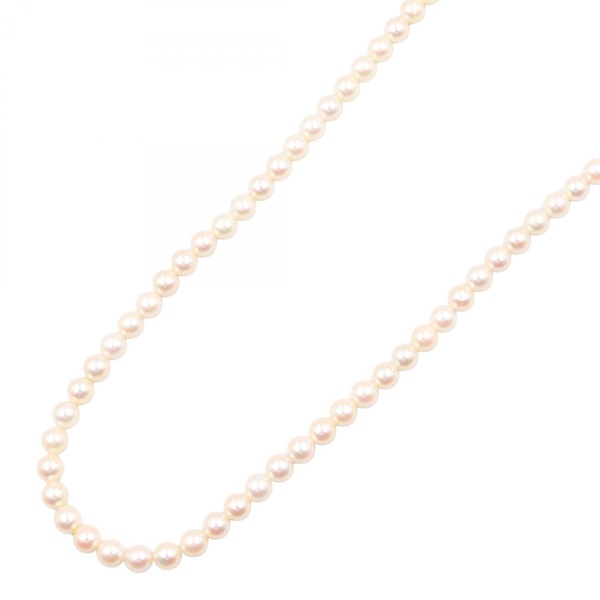 TASAKI Long Pearl Necklace Silver925 Pearl Silver White 123㎝ Used