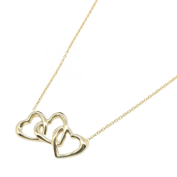 TIFFANY＆CO Triple Heart Necklace Pendant 18KYG Yellow Gold Used women