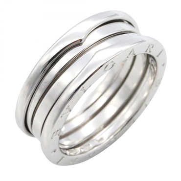 BVLGARI B-zero1 3 Bands Ring 18KWG White Gold Used Women US Size 10.25