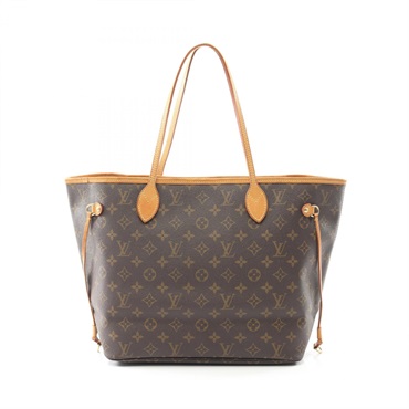 LOUIS VUITTON Neverfull MM Shoulder Tote Bag M40156 Monogram canvas leather Used