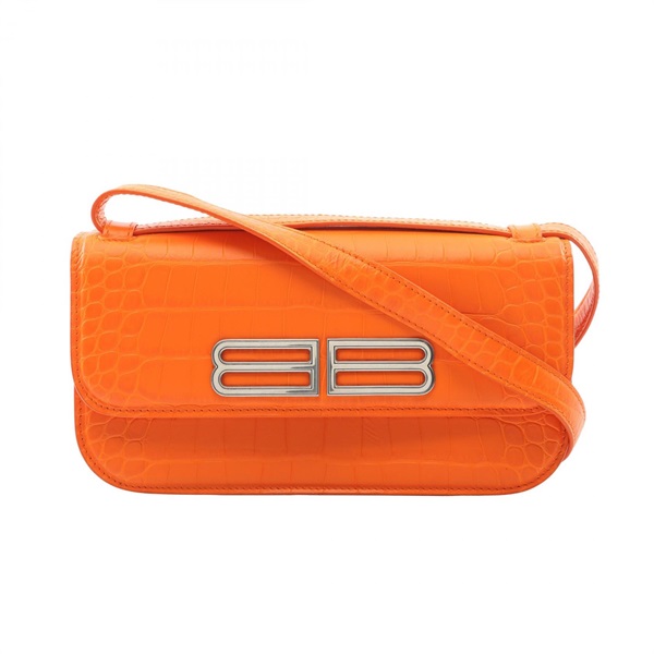 BALENCIAGA GOSSIP Shoulder Bag 67469323ECY7511 leather Orange Used Women