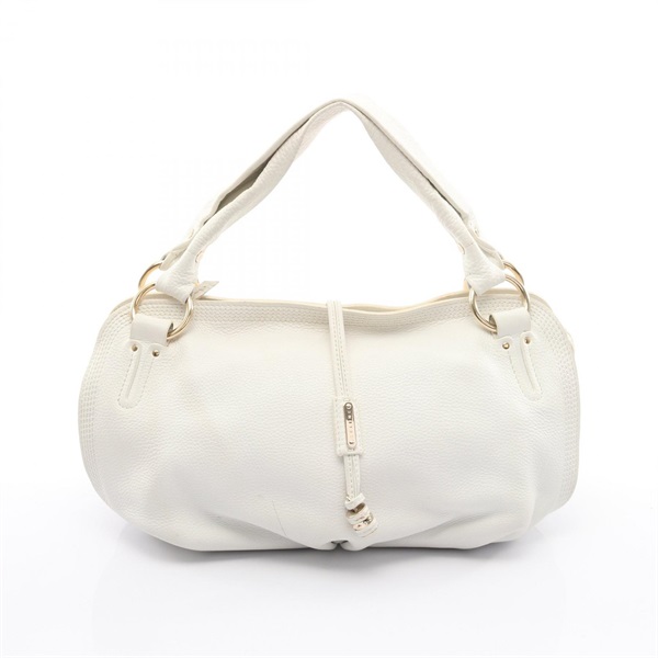 CELINE Bittersweet Handbag 160663 leather White Used Women