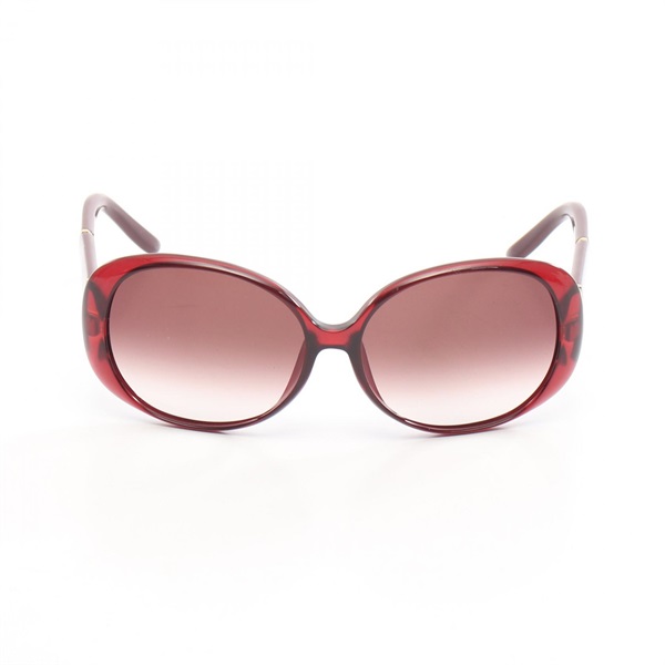 GUCCI Horsebit Sunglasses Plastic Bordeaux Used Women