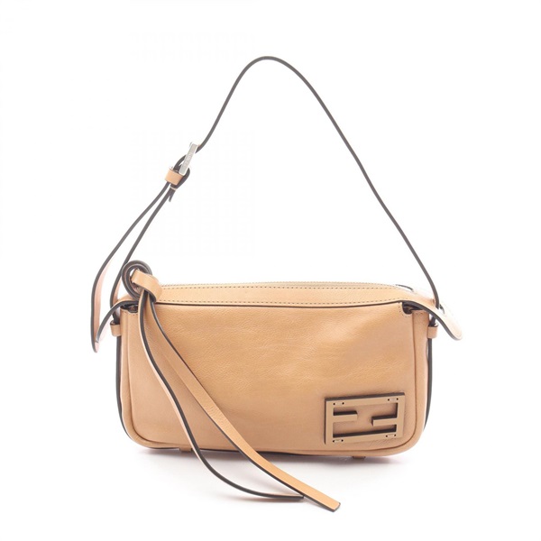 FENDI Simply FENDY Mini Shoulder Bag 8BS097 leather Beige natural Used Women