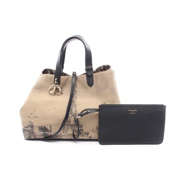 Christian Dior Toujours Large Oblique Tote Bag M2820OZBP canvas leather Beige