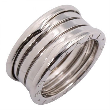 BVLGARI B-zero 1 Ring 4 bands 18KWG White Gold Used unisex US size 7.25 #56