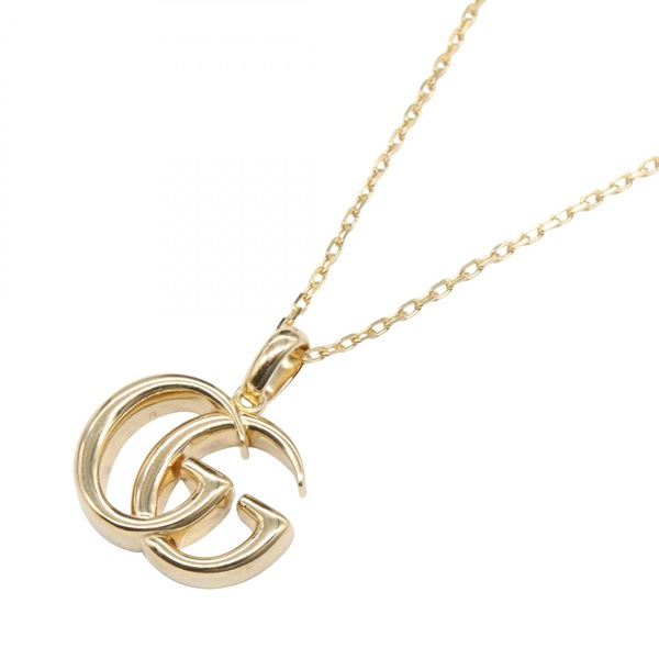 GUCCI GG Running Necklace Pendant 18KYG Yellow Gold Used unisex