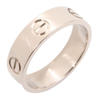 CARTIER Love Ring 18KWG White Gold Used unisex US size 7 #55