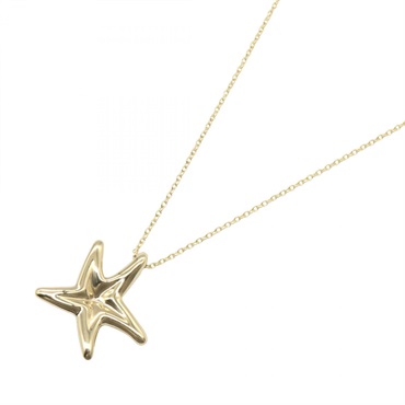 TIFFANY＆CO Starfish Necklace Pendant 18KYG Yellow Gold Used women