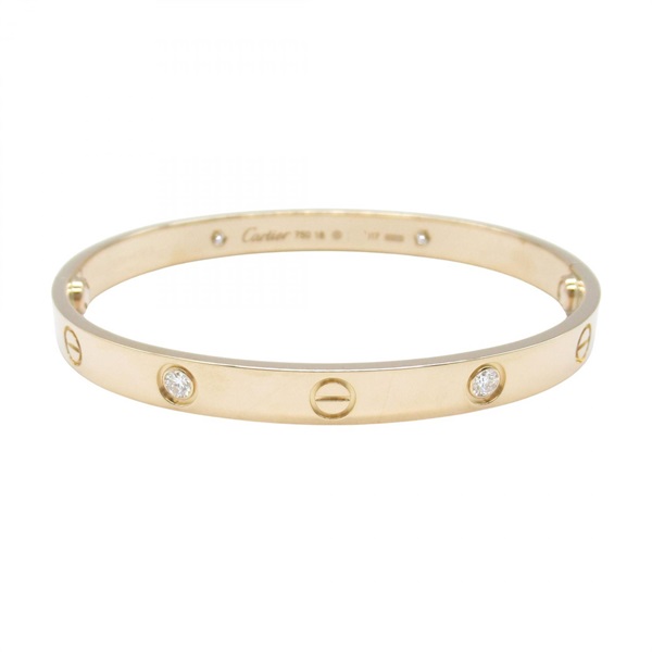 CARTIER Love 4P Diamond Bracelet B6069917 18KPG Pink Rose Gold Used Women