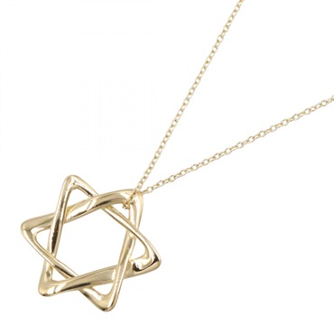 TIFFANY＆CO Star of David Necklace Pendant 18KYG Yellow Gold Used 60.5㎝