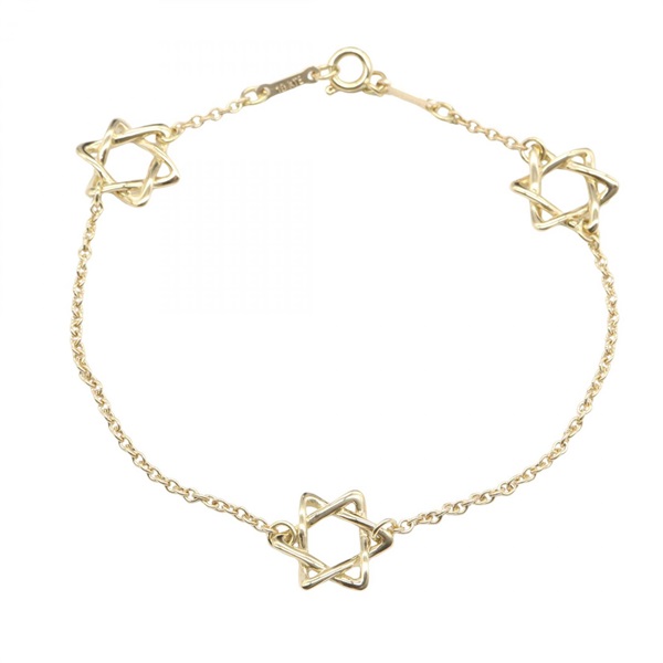TIFFANY＆CO Star of David Bracelet 18KYG Yellow Gold Used Women