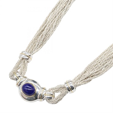 TIFFANY＆CO Multi-Strand Lapis Lazuli Necklace Silver925 Blue Used women